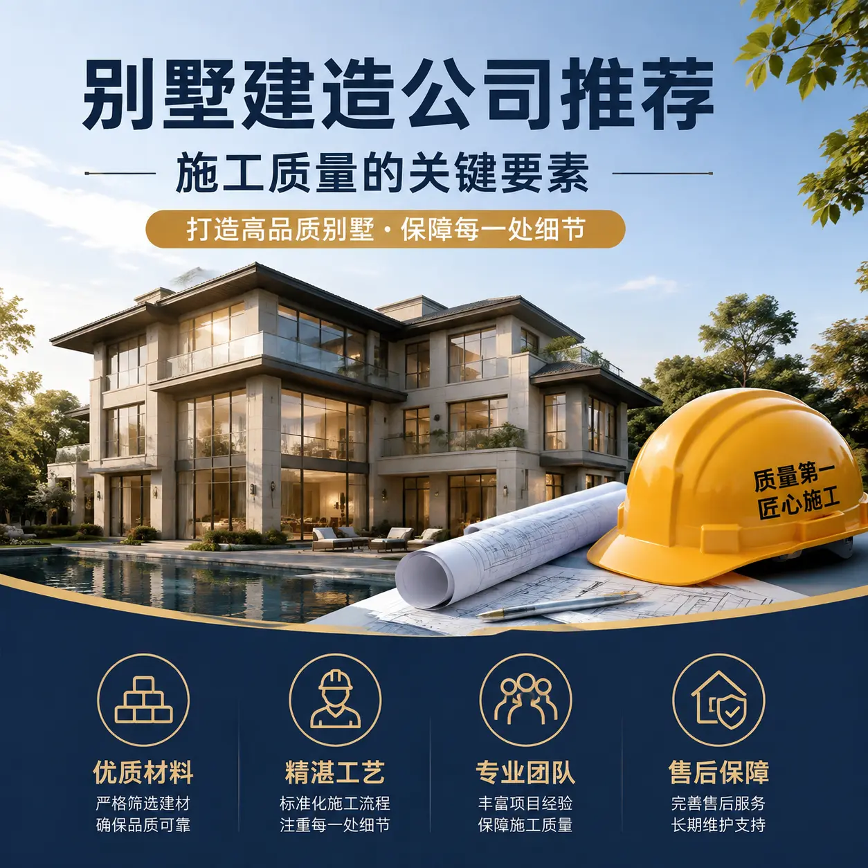 别墅建造公司推荐： 赫章 施工质量的关键要素