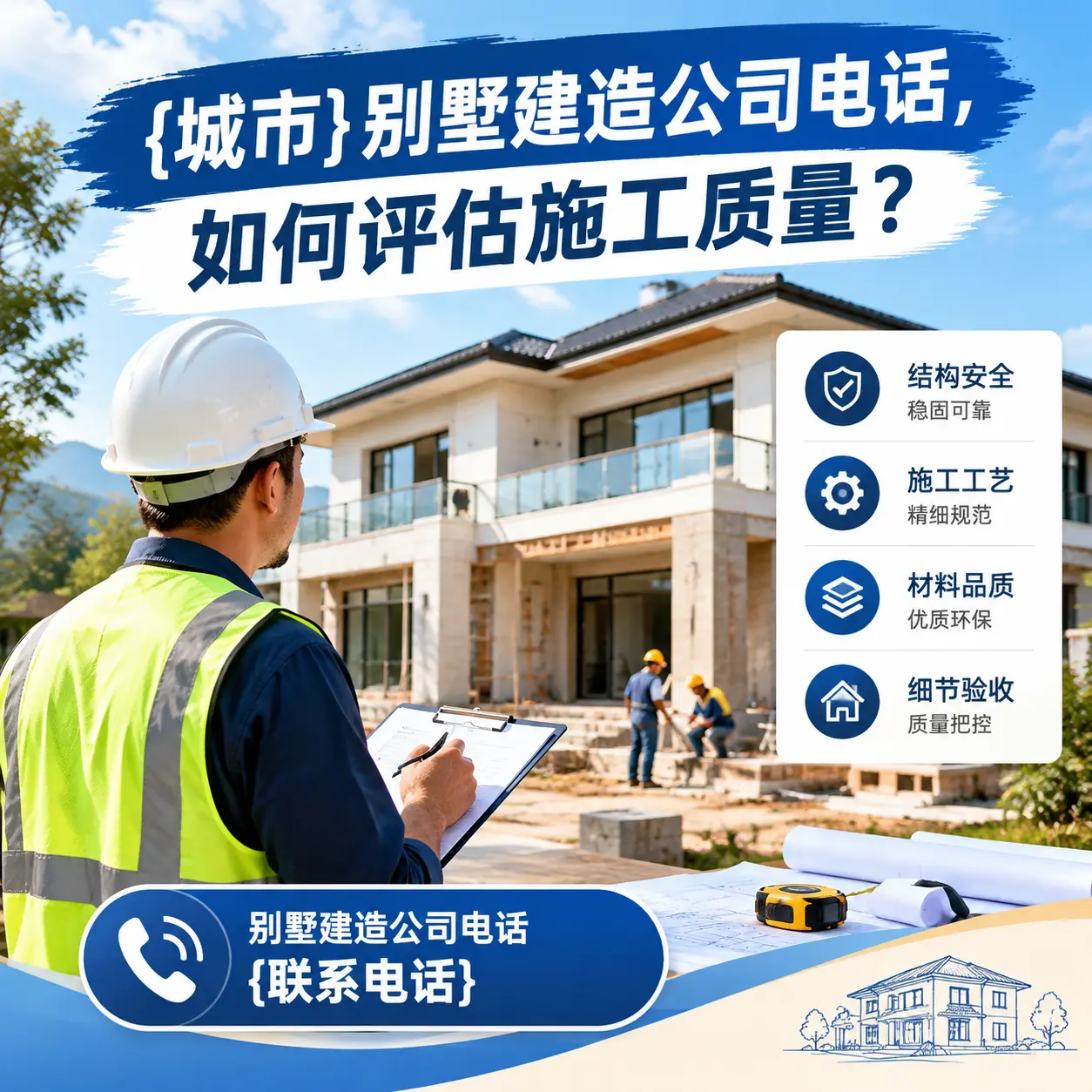 赫章别墅建造公司电话，如何评估施工质量？