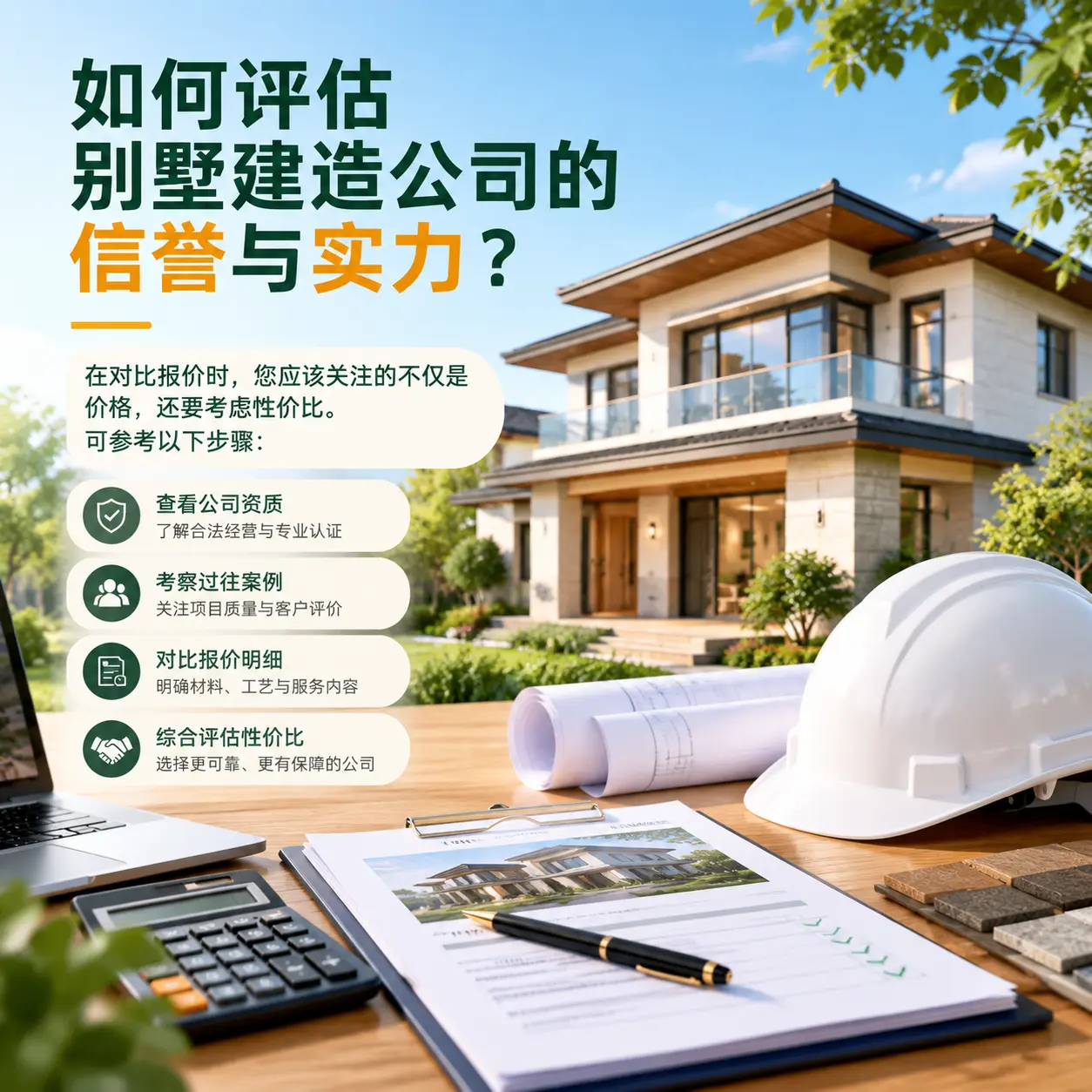 如何评估 赫章 别墅建造公司的信誉与实力？